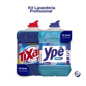 Kit Lavandeira: Lava Roupas Líquido Profissional 7L + Amaciante de Roupas e Tecidos Pro 7L